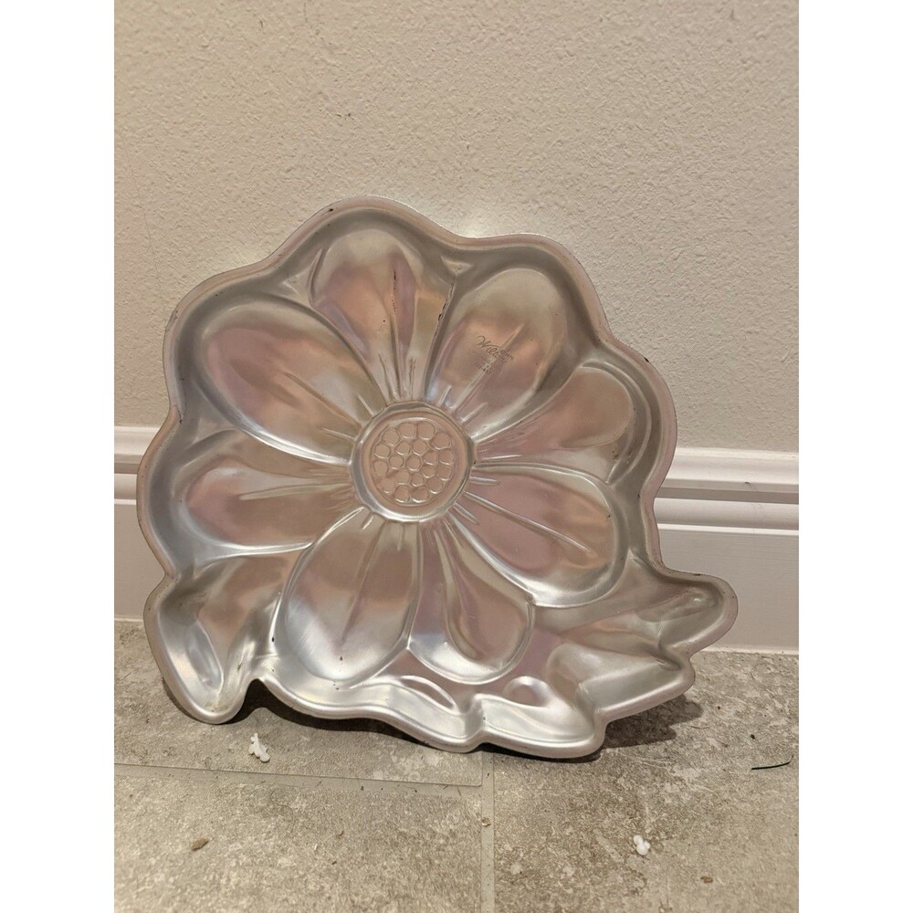 Vintage Wilton Flower Cake Pan 1975 Daisy Sunflower Big Blossom 12.5"x12.5"x1.5"